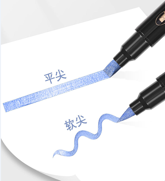 Double-end Metallic Markers, All Colors, High Quality, Different Sizes