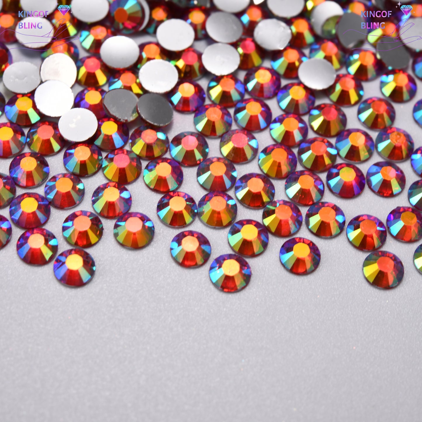 2MM Sliver Back AB Resin Rhinestones