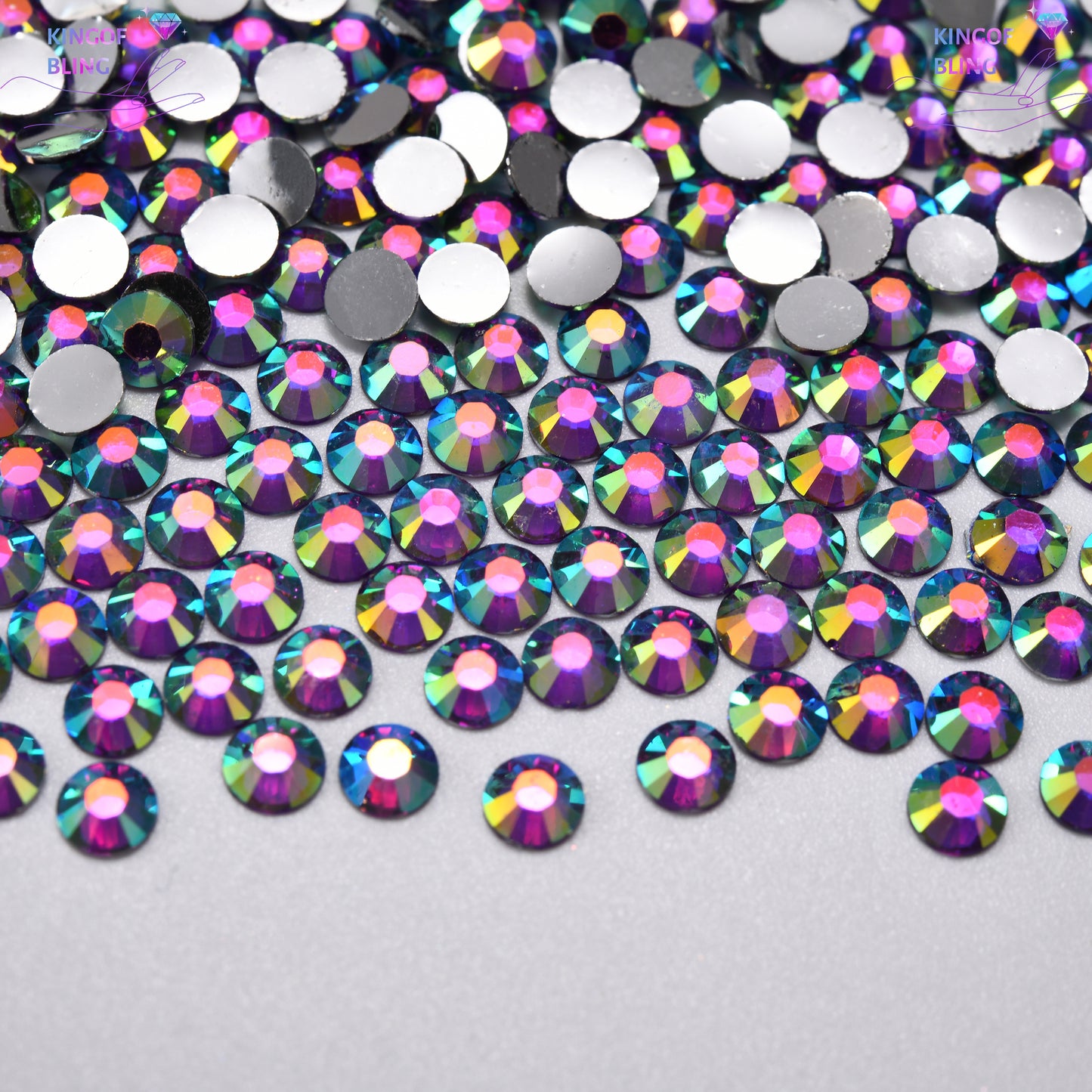 2MM Sliver Back AB Resin Rhinestones