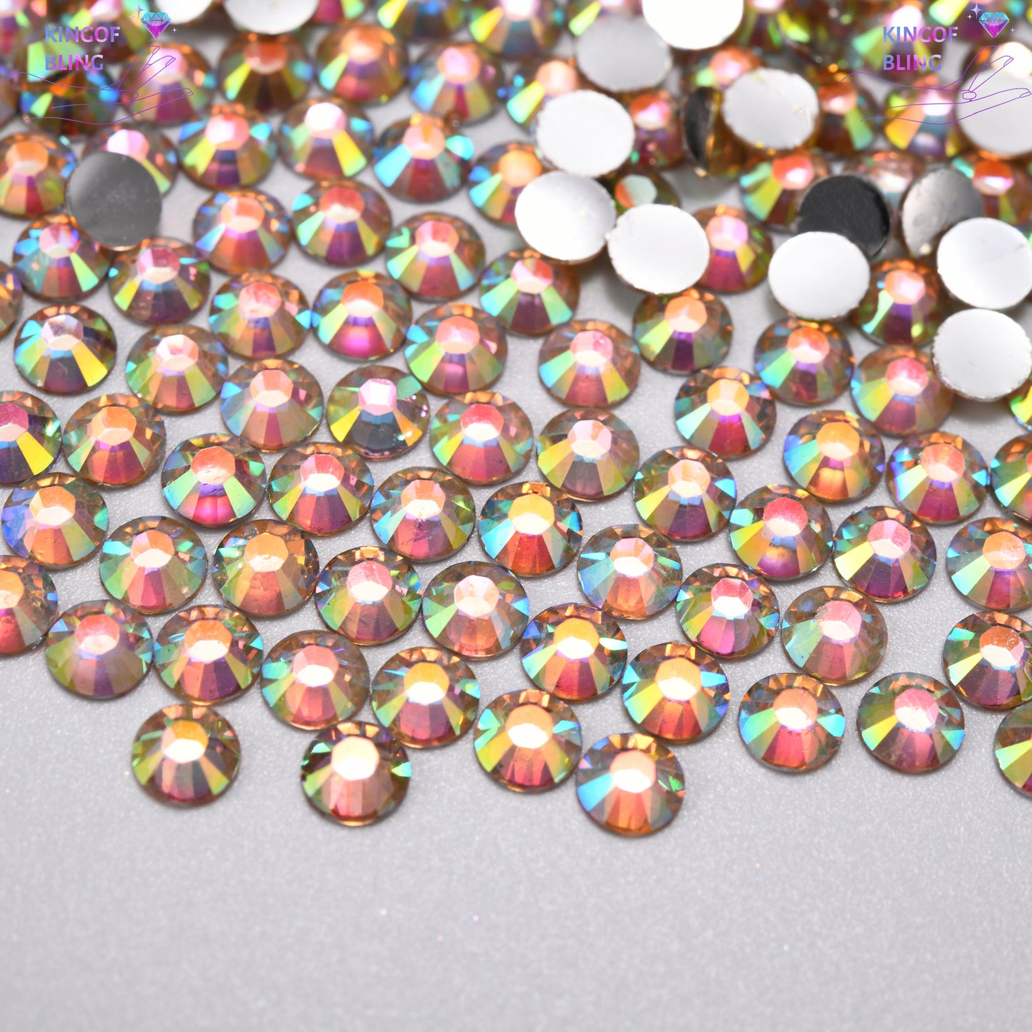 2MM Sliver Back AB Resin Rhinestones