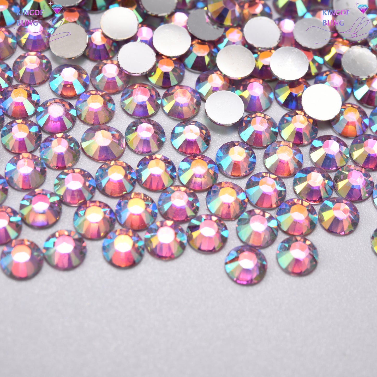 2MM Sliver Back AB Resin Rhinestones