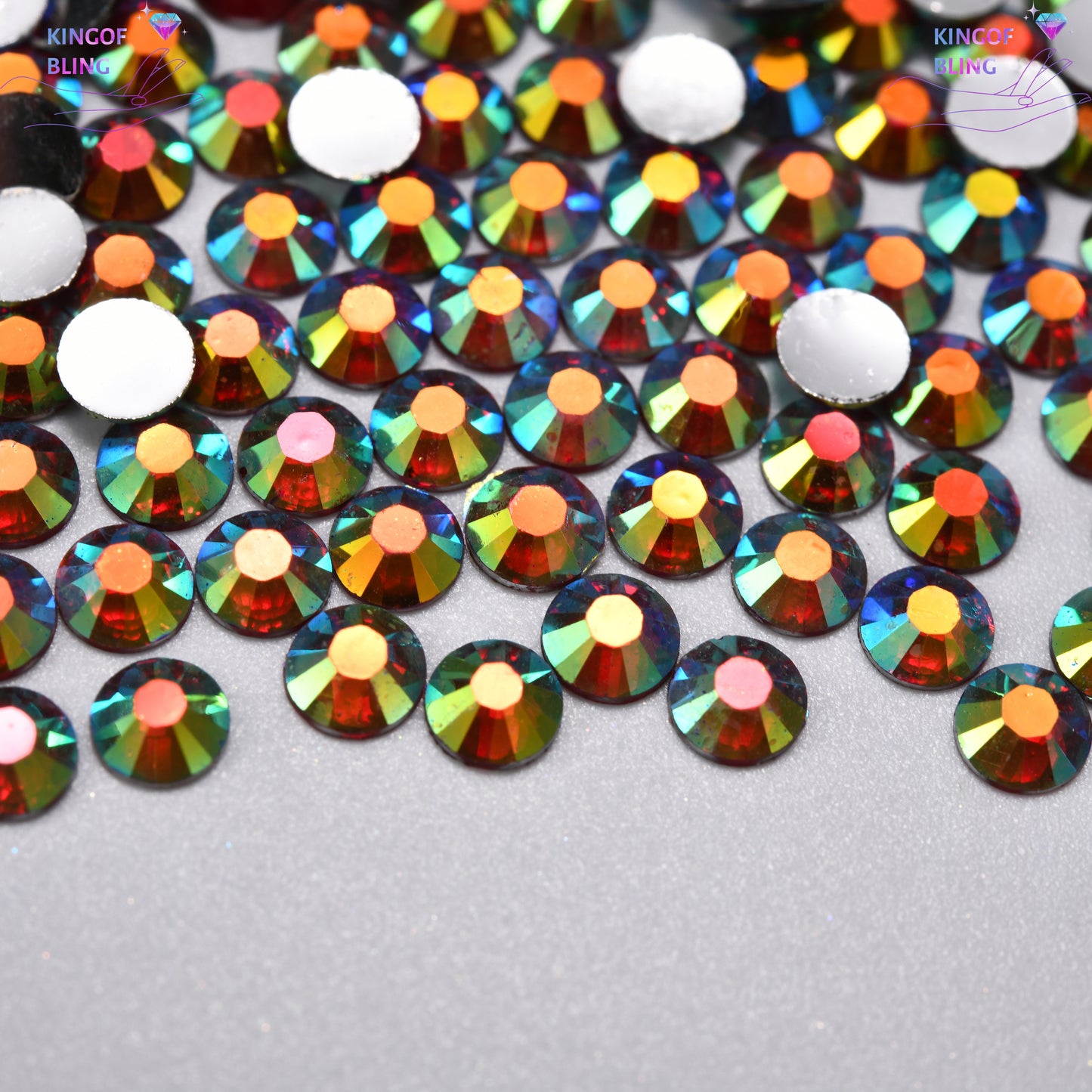2MM Sliver Back AB Resin Rhinestones