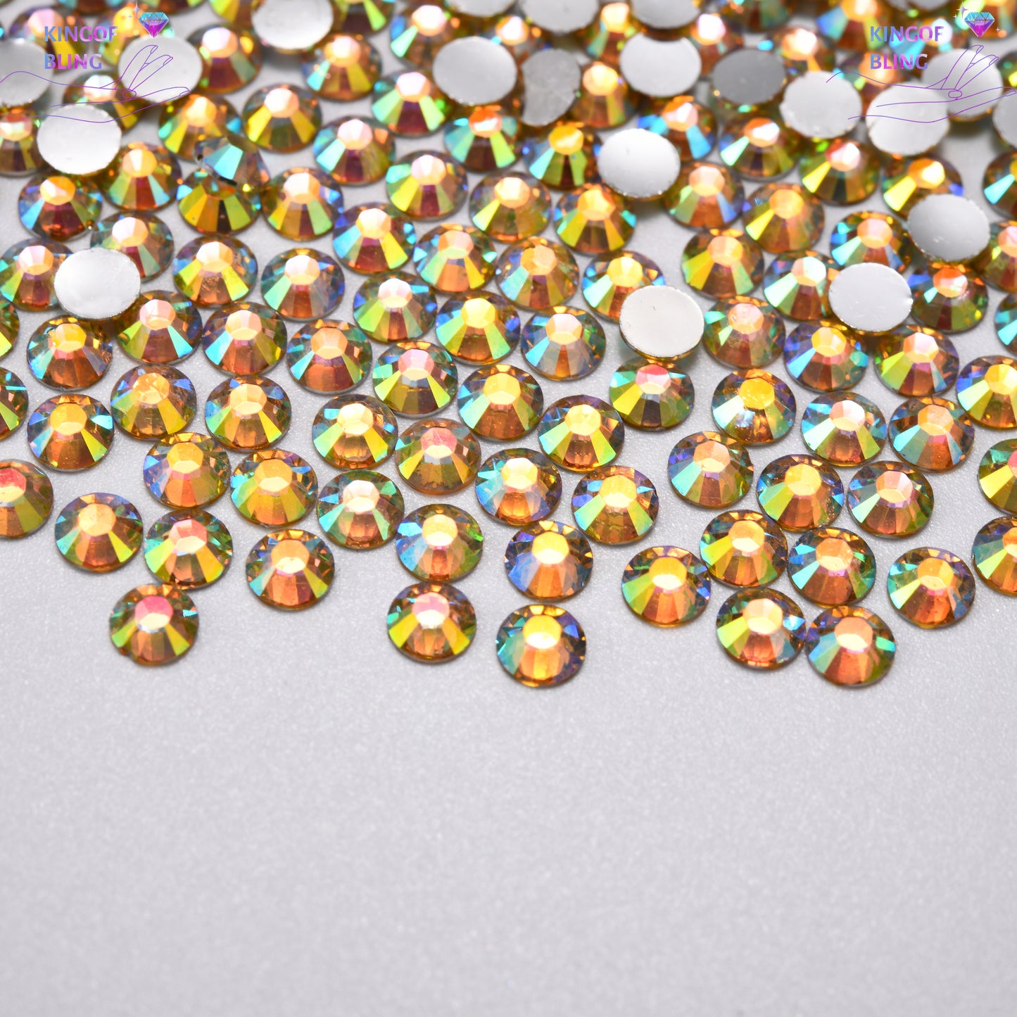 2MM Sliver Back AB Resin Rhinestones