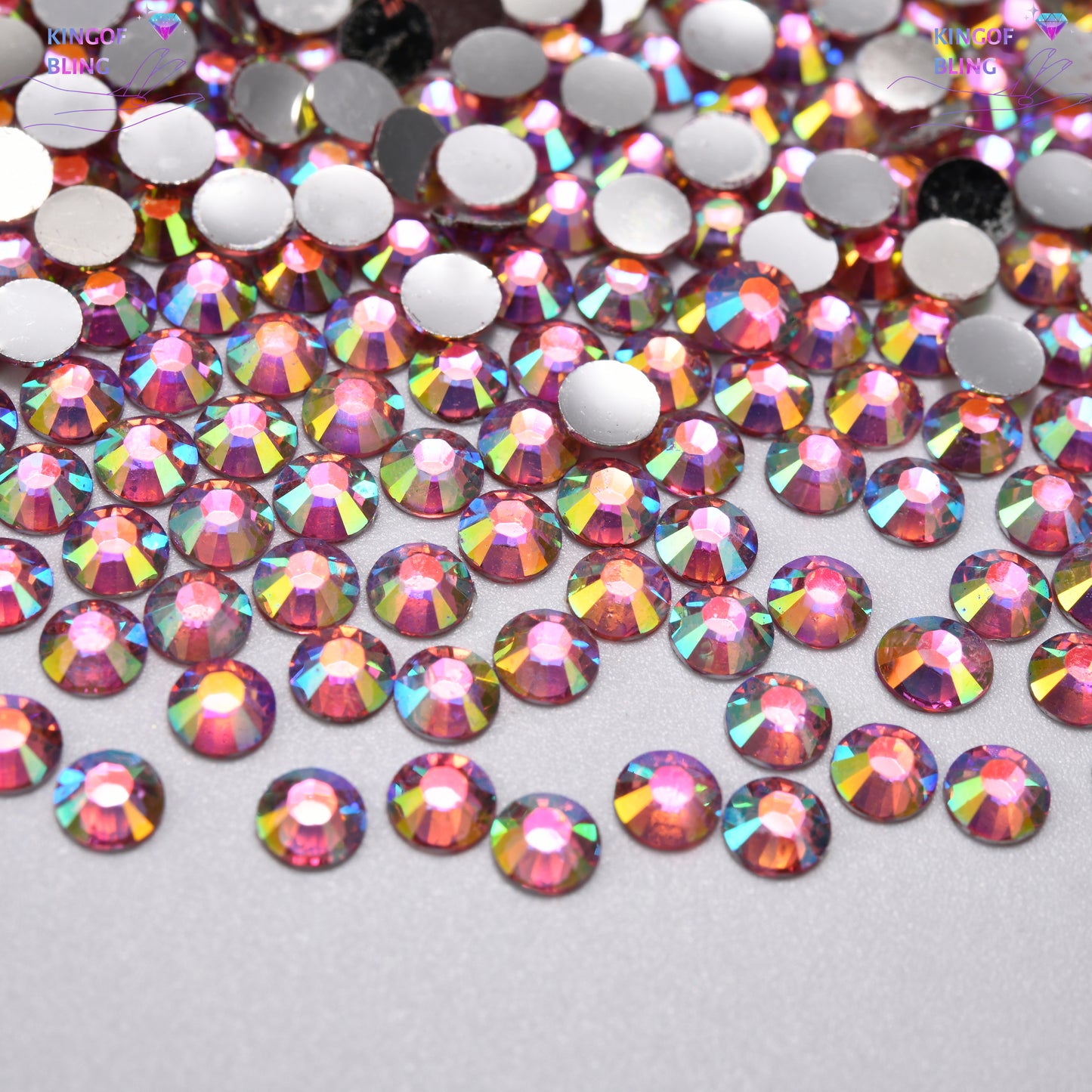 2MM Sliver Back AB Resin Rhinestones
