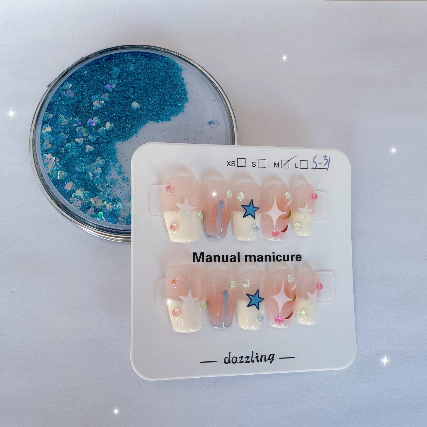 NEW -- Manual/ Hand-Made Nails, All Sizes, XS S M L