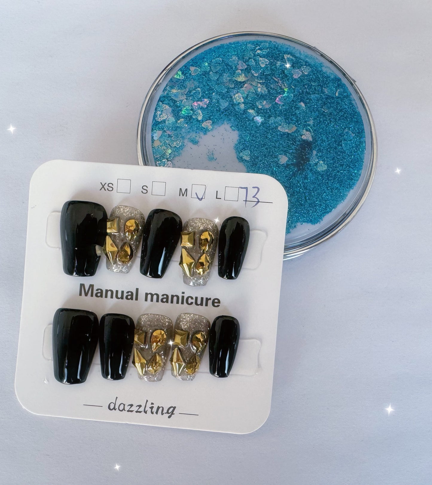 NEW -- Manual/ Hand-Made Nails, All Sizes, XS S M L