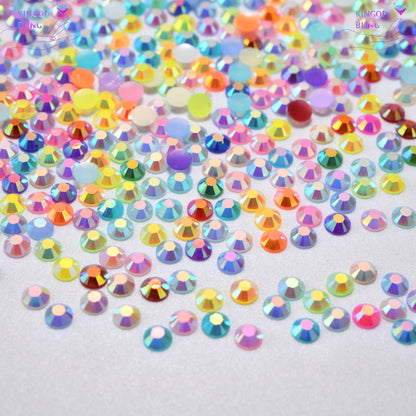 2MM Jelly AB Resin rhinestones