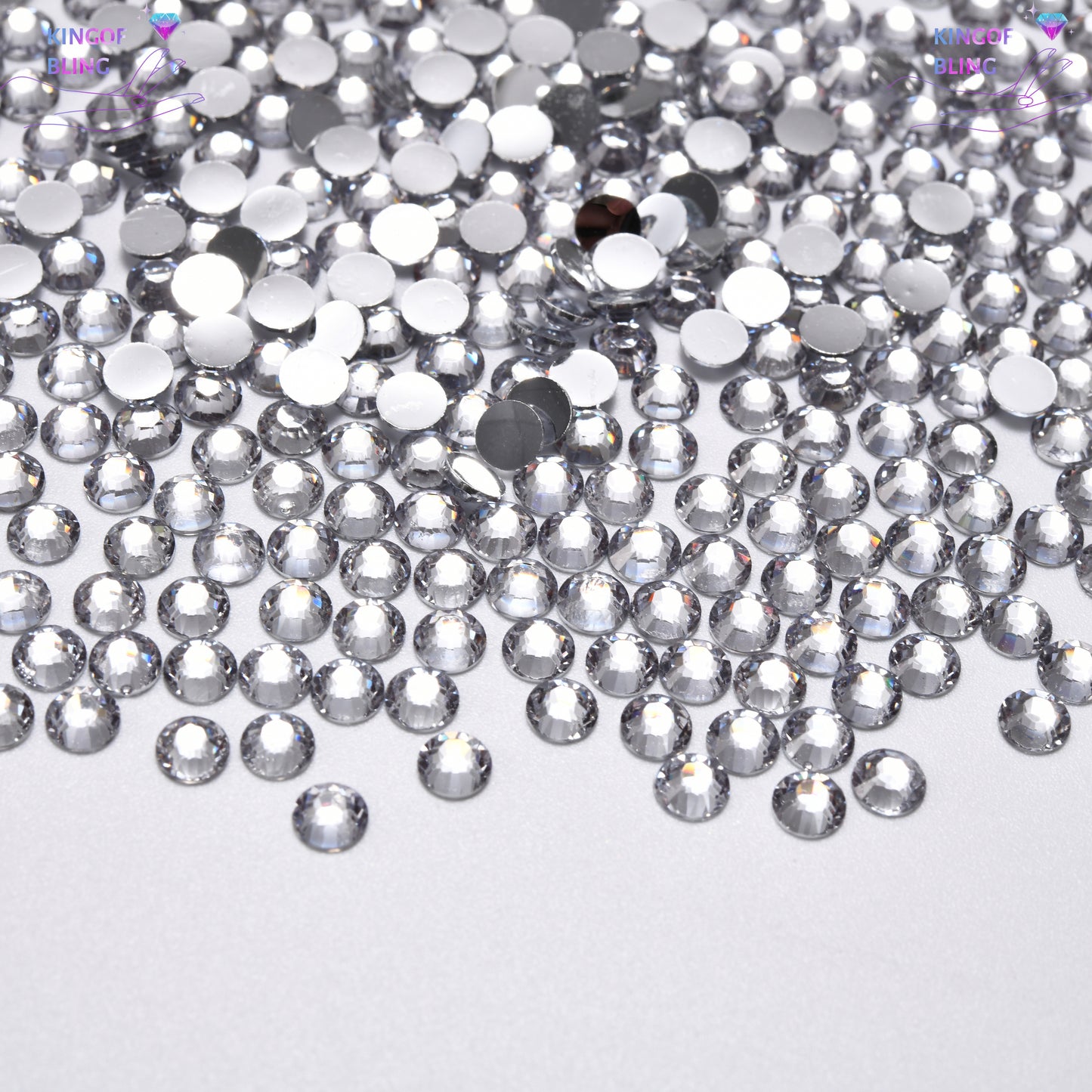 2MM Silver Back Resin Rhinestones