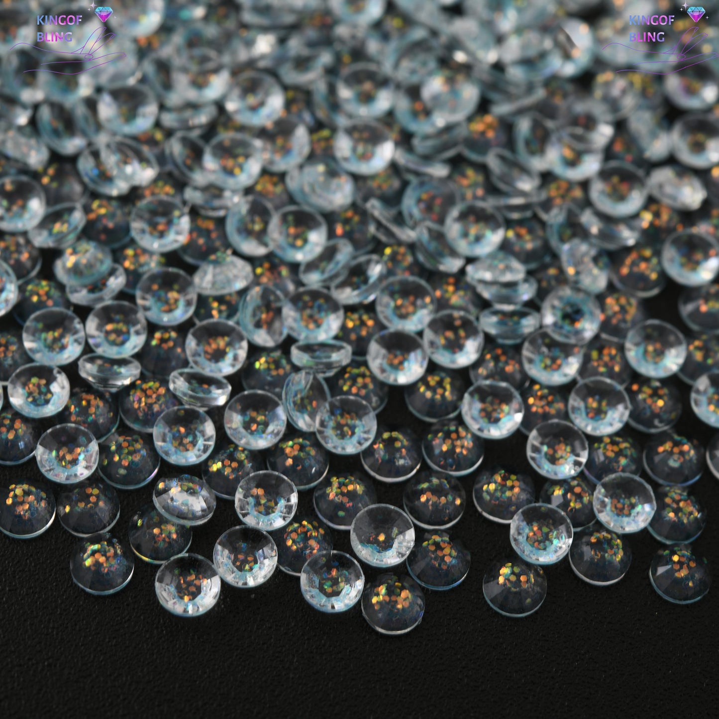 3MM Starry Clear Resin Rhinestones