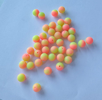 Silicon Lumi Beads, 12mm, use for bracelects, pens, decorations