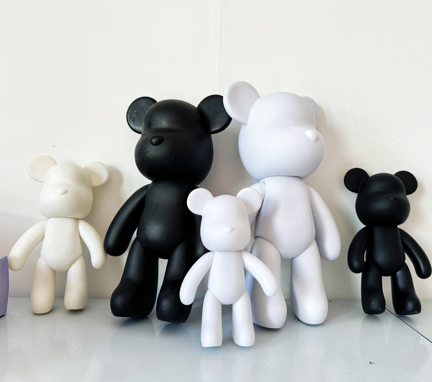 Fashion Bear, Display, All Sizes, White and Black