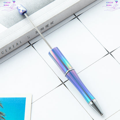 10 PCS UV Beading Pen, Electroplated Gradient Ballpoint Pen, Multicolour