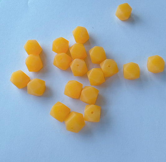 Silicon Lumi Beads,Diamond Shape, 18mm, use for bracelects, pens, decorations