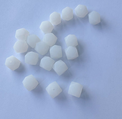 Silicon Lumi Beads,Diamond Shape, 18mm, use for bracelects, pens, decorations